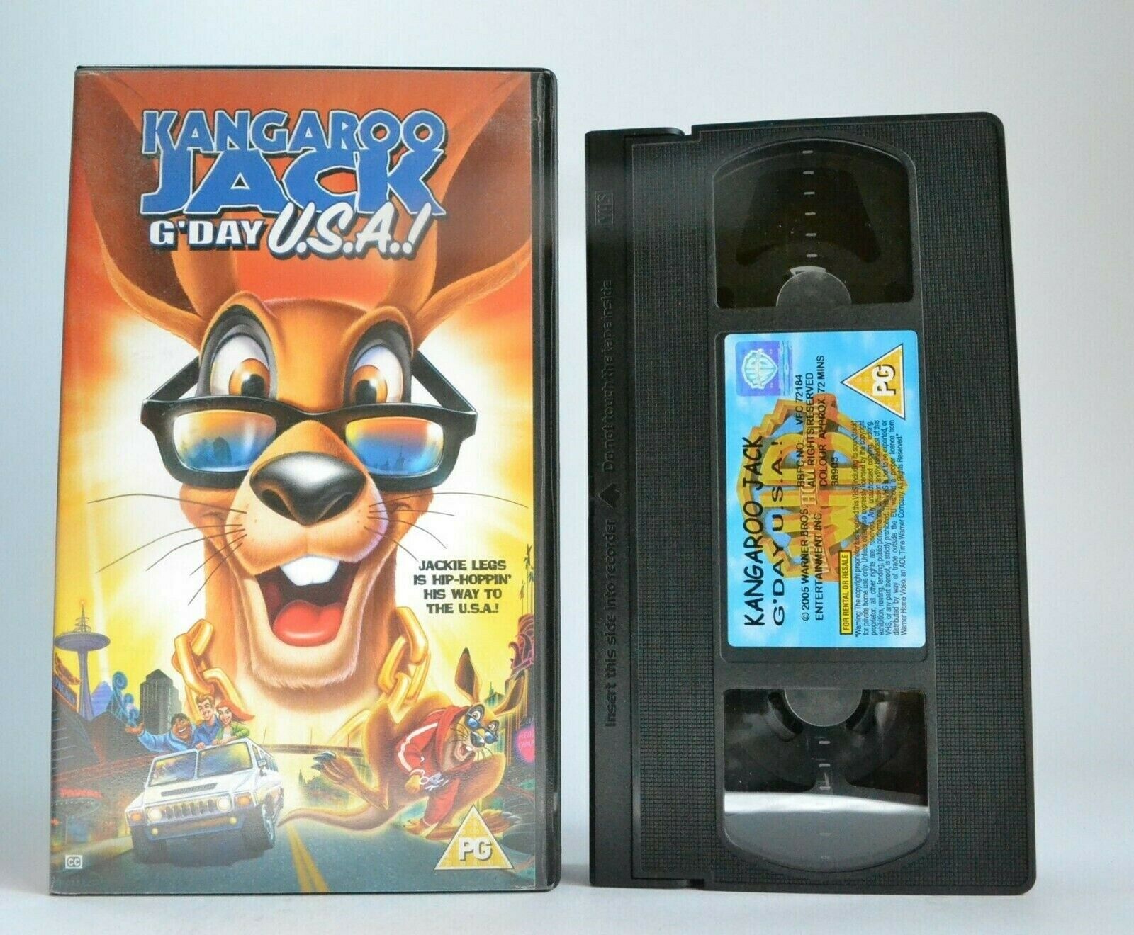 Kangaroo Jack: G-Day U.S.A. [Warner Bros] - Animated Adventures - Kids - Pal VHS-