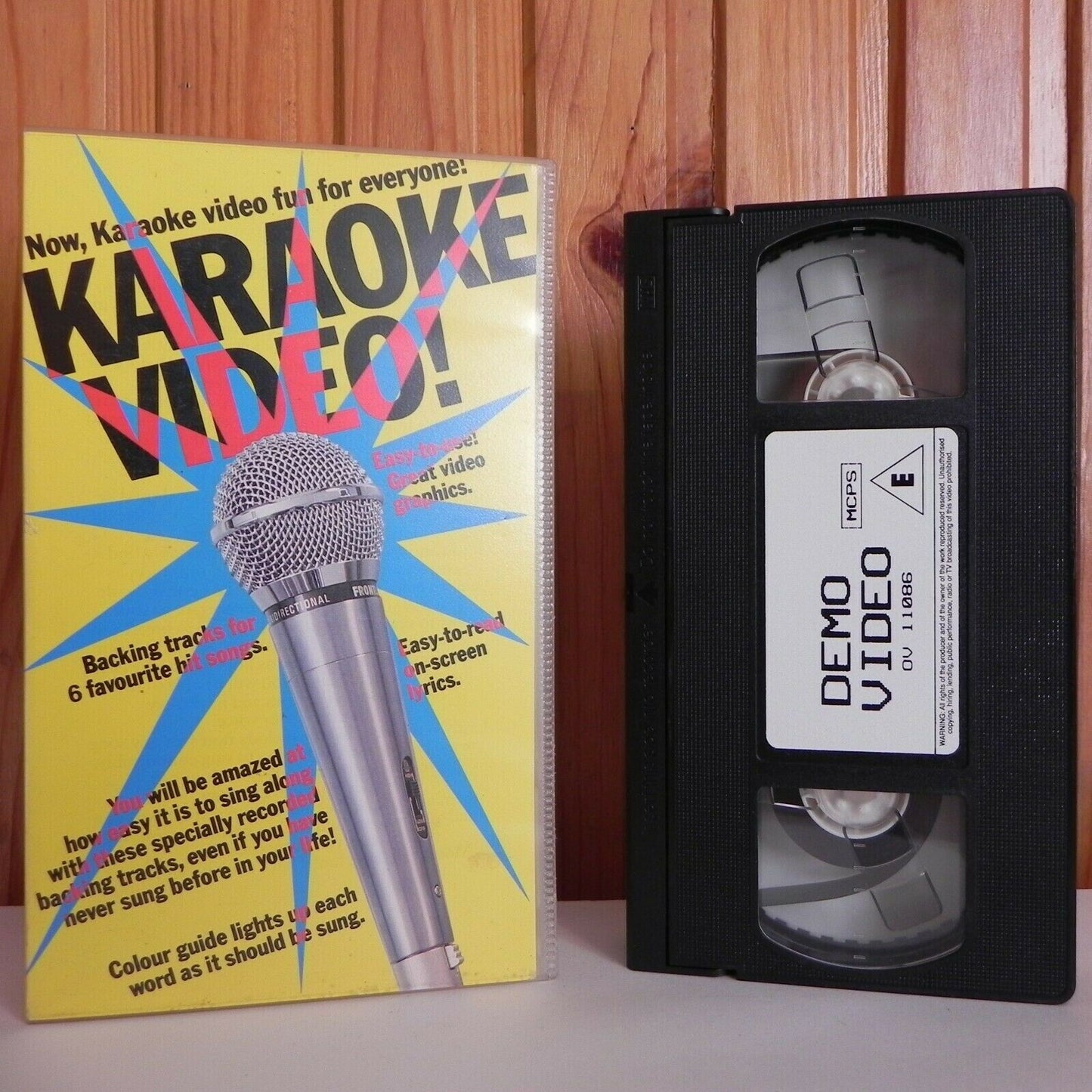 Karaoke Video! - Fun For Everyone - 6 Hit Songs - Colour Guide - Fun - Pal VHS-