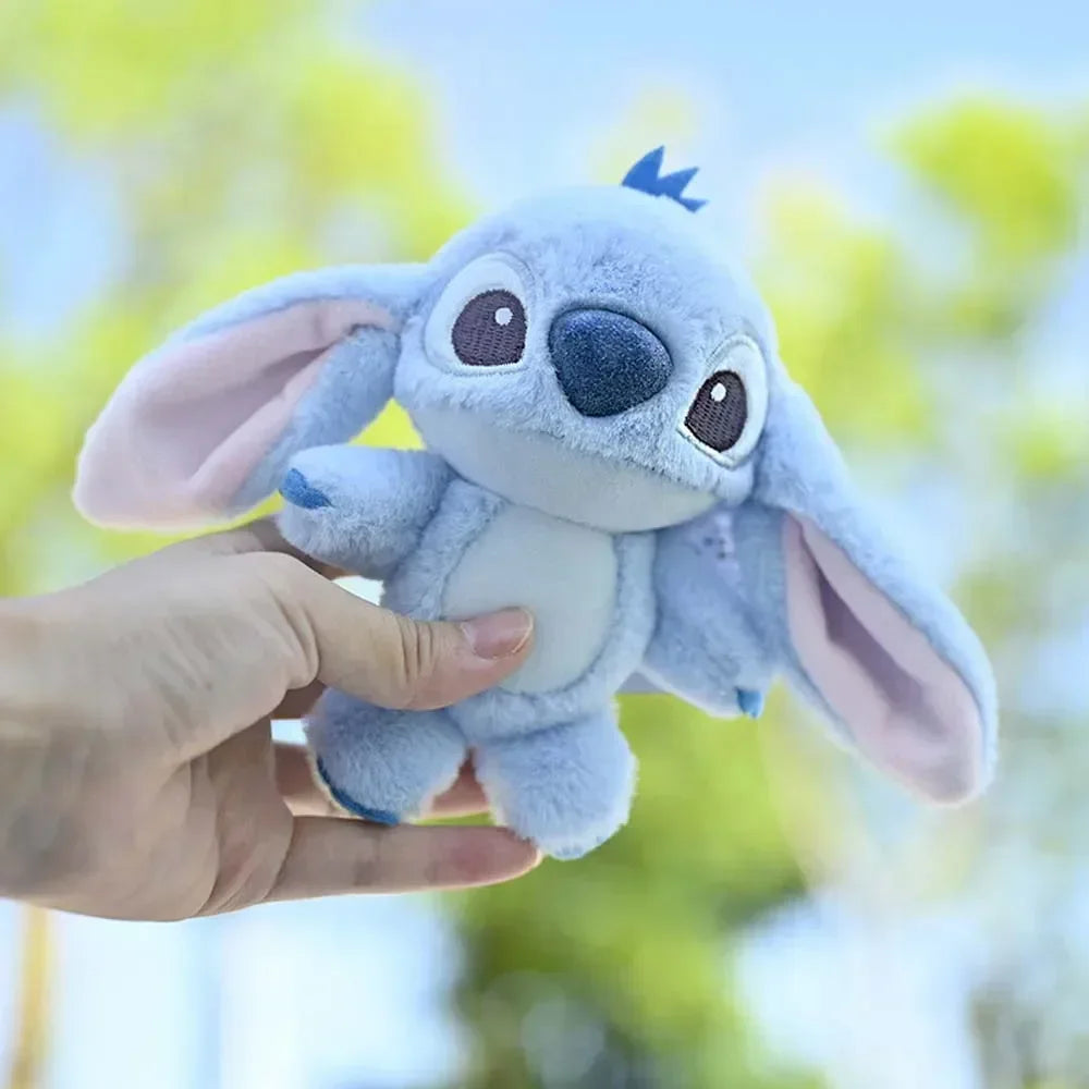 Kawaii Stitch Plush Keychain Toy Lovely Lilo & Stitch Doll Angel Plushies Cute Stuffed Bag Pendant Girls Birthday Gift-