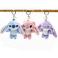 Kawaii Stitch Plush Keychain Toy Lovely Lilo & Stitch Doll Angel Plushies Cute Stuffed Bag Pendant Girls Birthday Gift-