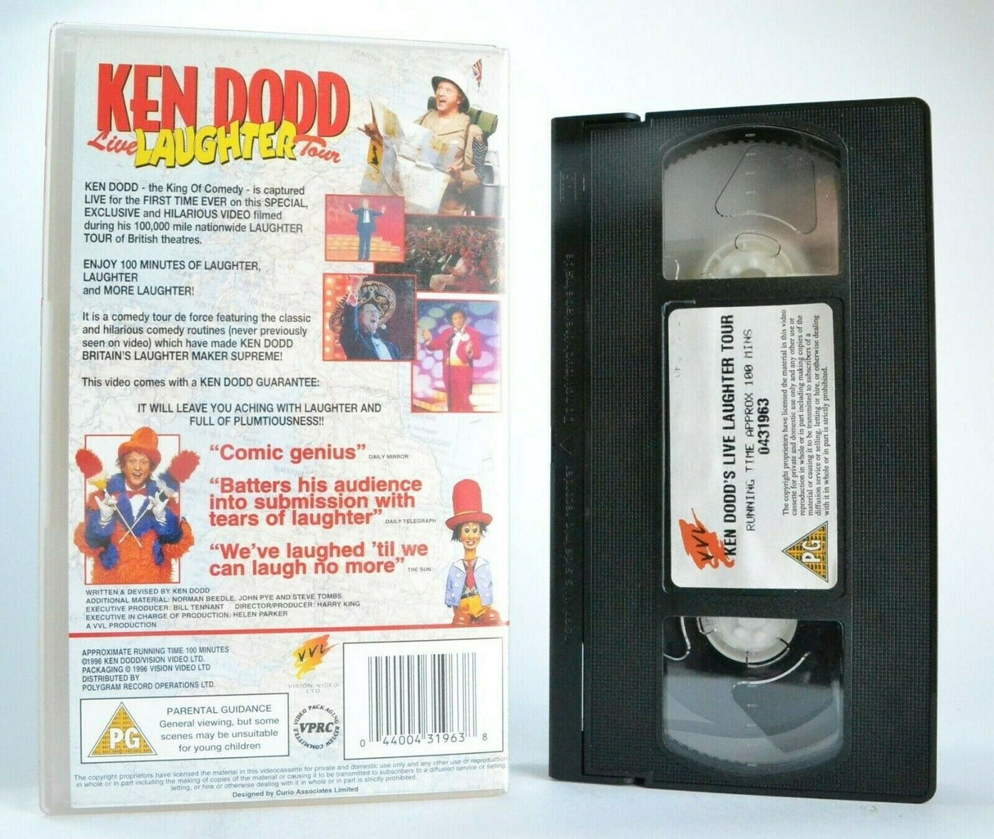 Ken Dodd: Live Laughter Tour - Stand-Up - Classic Comedy Routines - Pal VHS-