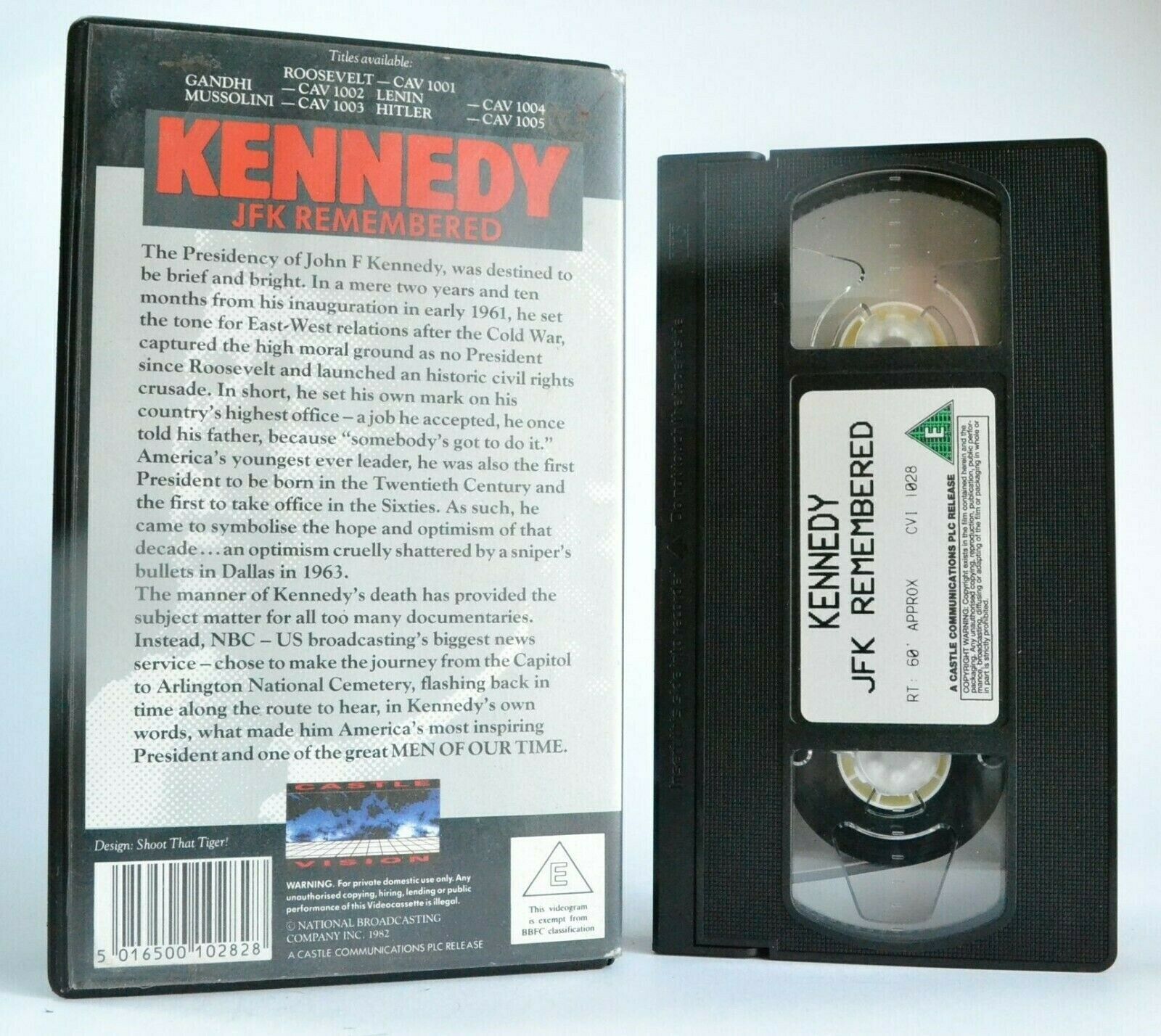 Kennedy: JFK Remembered - By Frank McGee - Documentary - John F Kennedy - VHS-