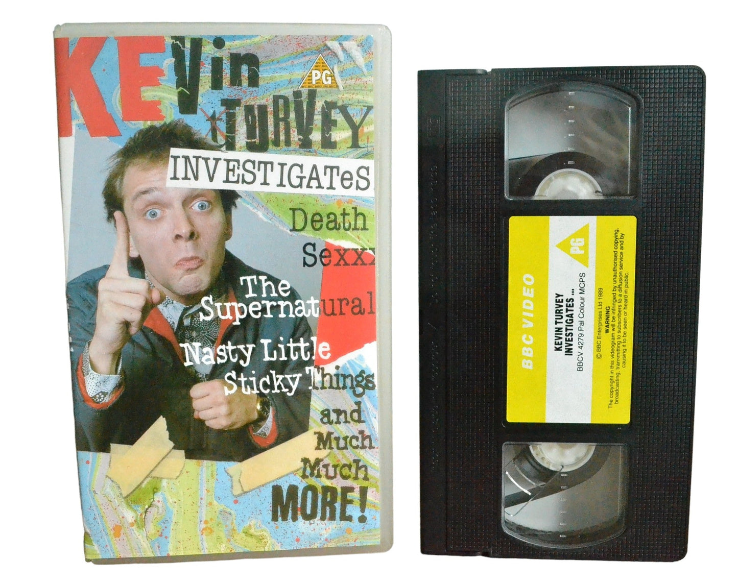 Kevin Turvey Investigates.... - Rik Mayall - BBC Video - BBCV4279 - Comedy - Pal - VHS-