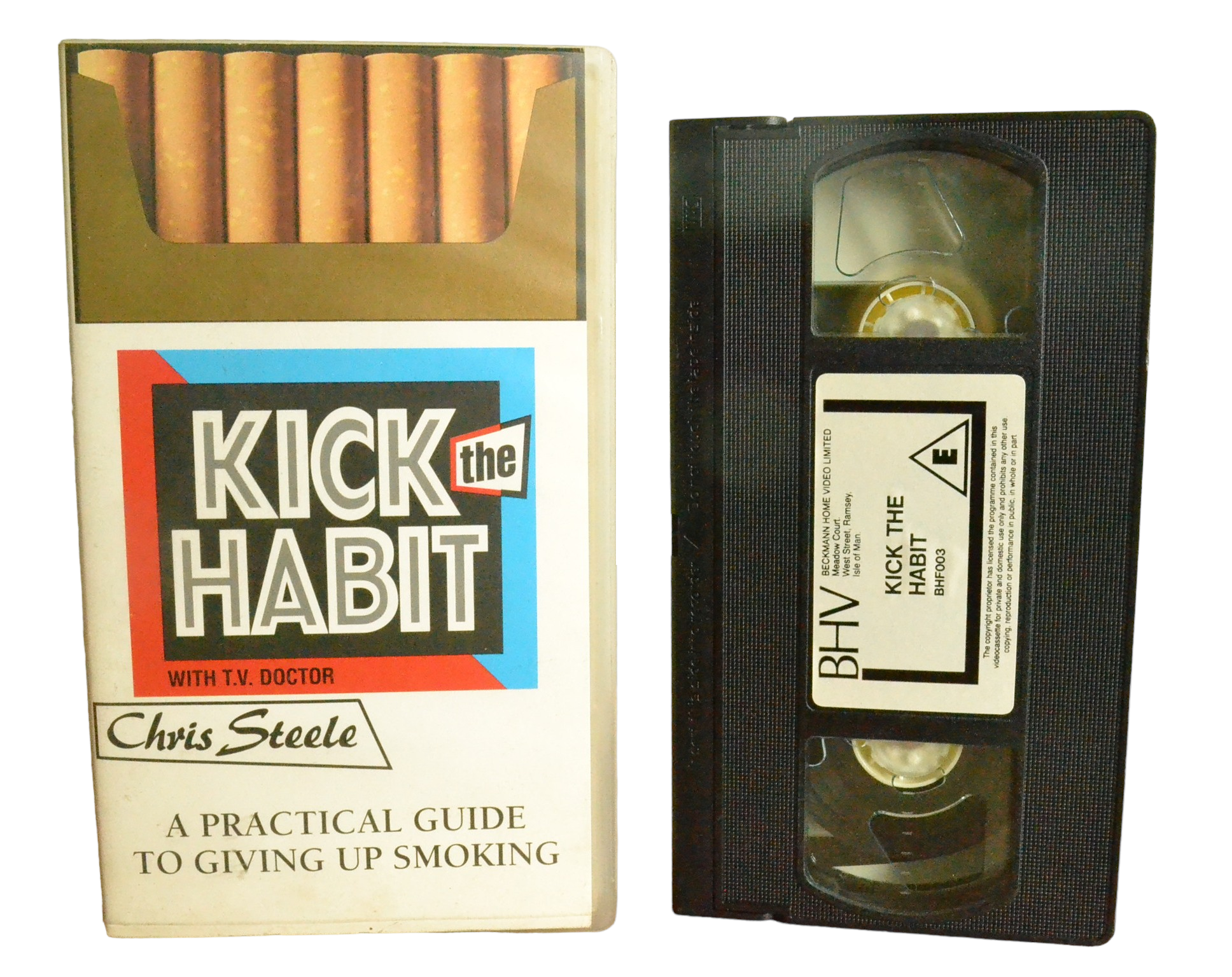 Kick The Habit : With T.V. Doctor - Chris Steele - Beckmann Home Video - BHF003 - Exercise - Pal - VHS-