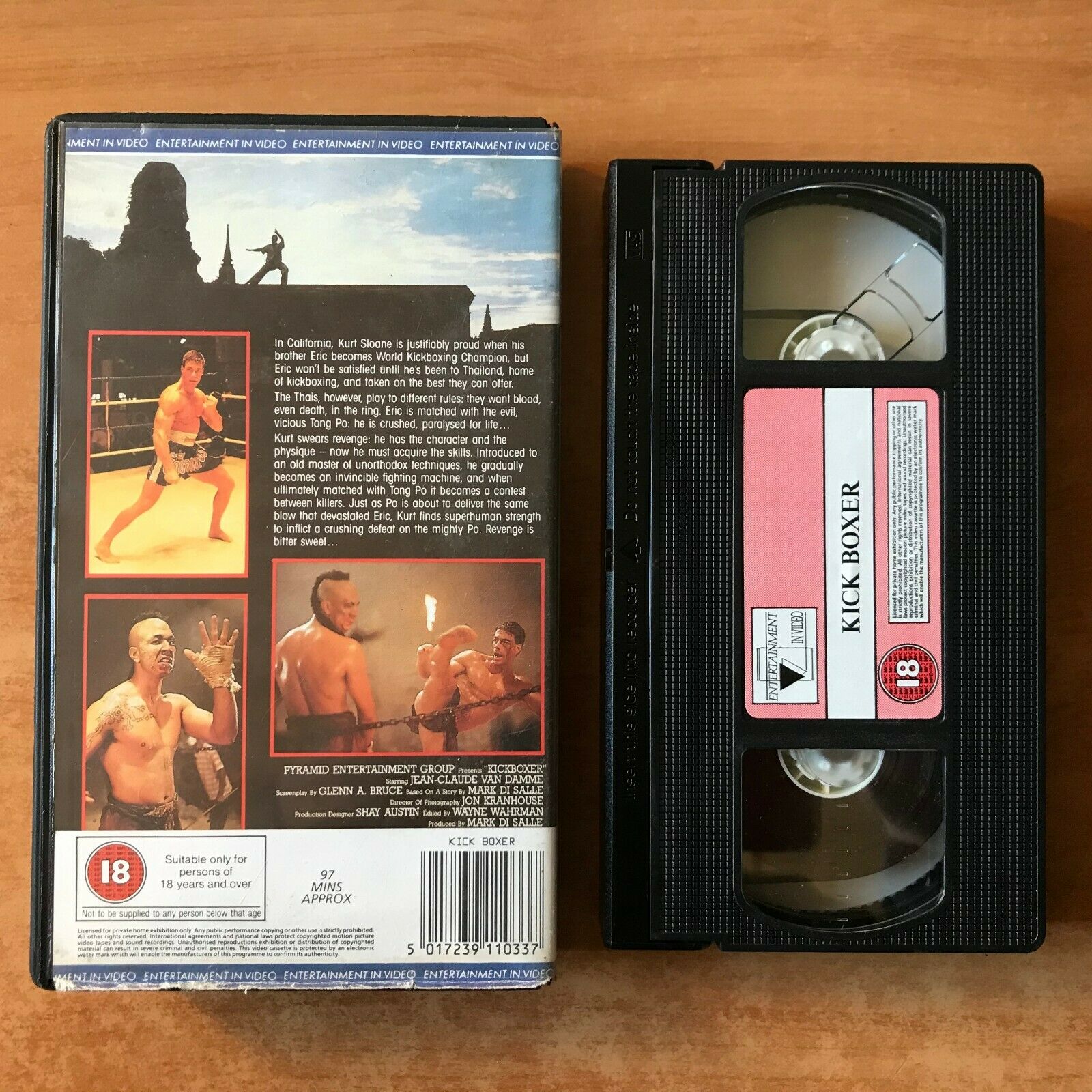 Kickboxer 1 - Original (1989) Video - Van Damme - Kick Boxer - Action - Pal VHS-