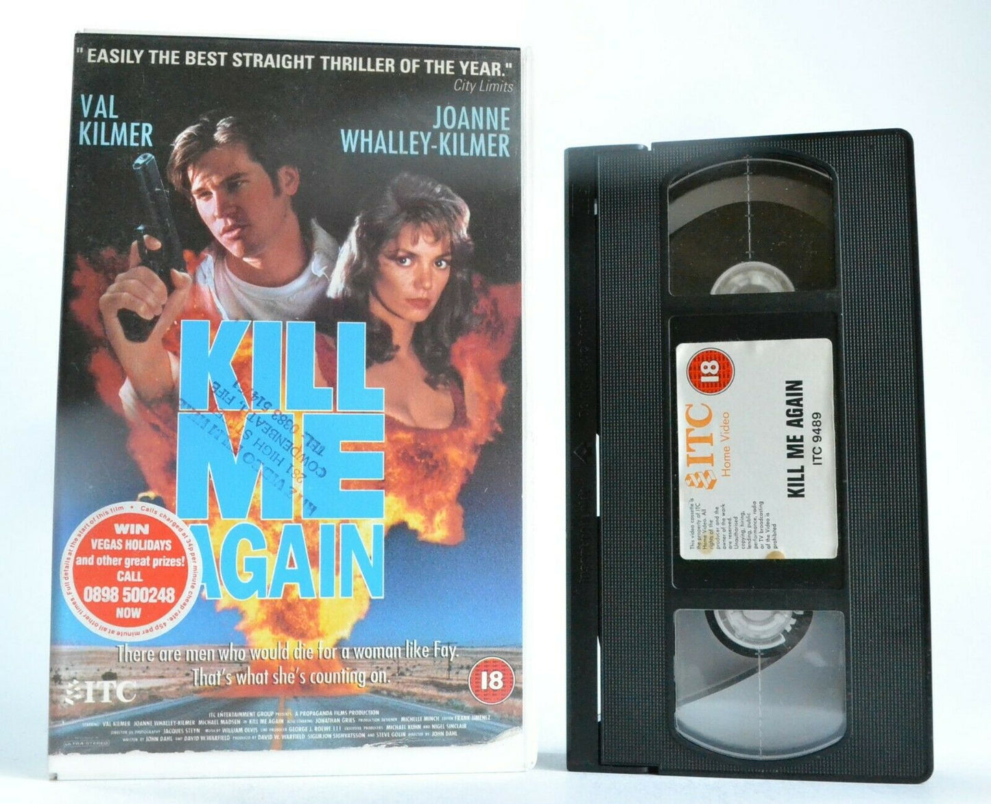 Kill Me Again: (1989) ITC - Neo-Noir Thriller - Large Box - Val Kilmer - Pal VHS-