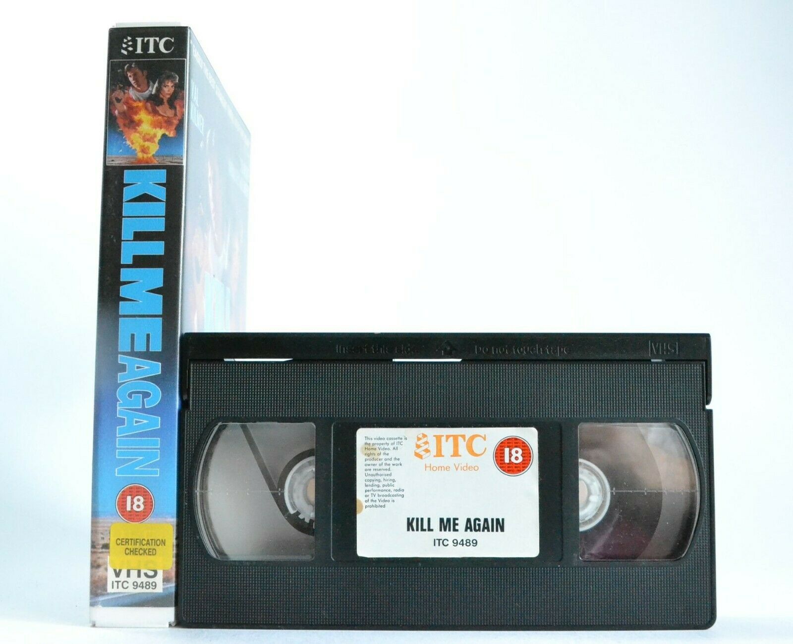 Kill Me Again: (1989) ITC - Neo-Noir Thriller - Large Box - Val Kilmer - Pal VHS-