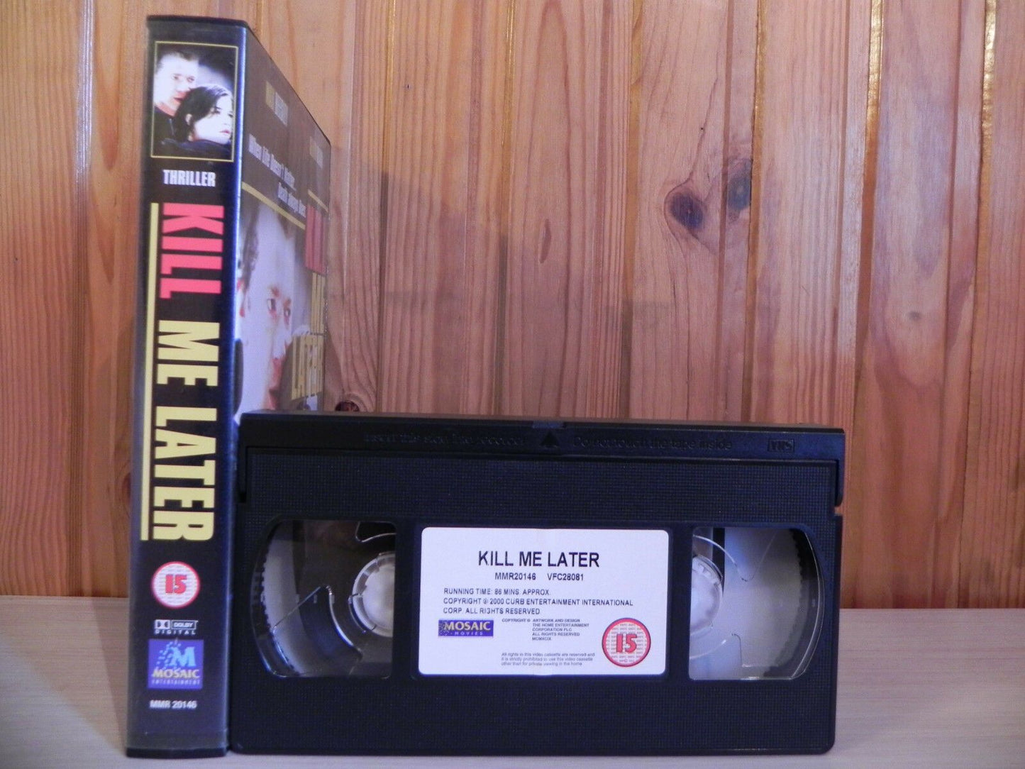 Kill Me later - Max Beesley - Selma Blair - Bank Heist - Ex-Rental - Mosaic VHS-