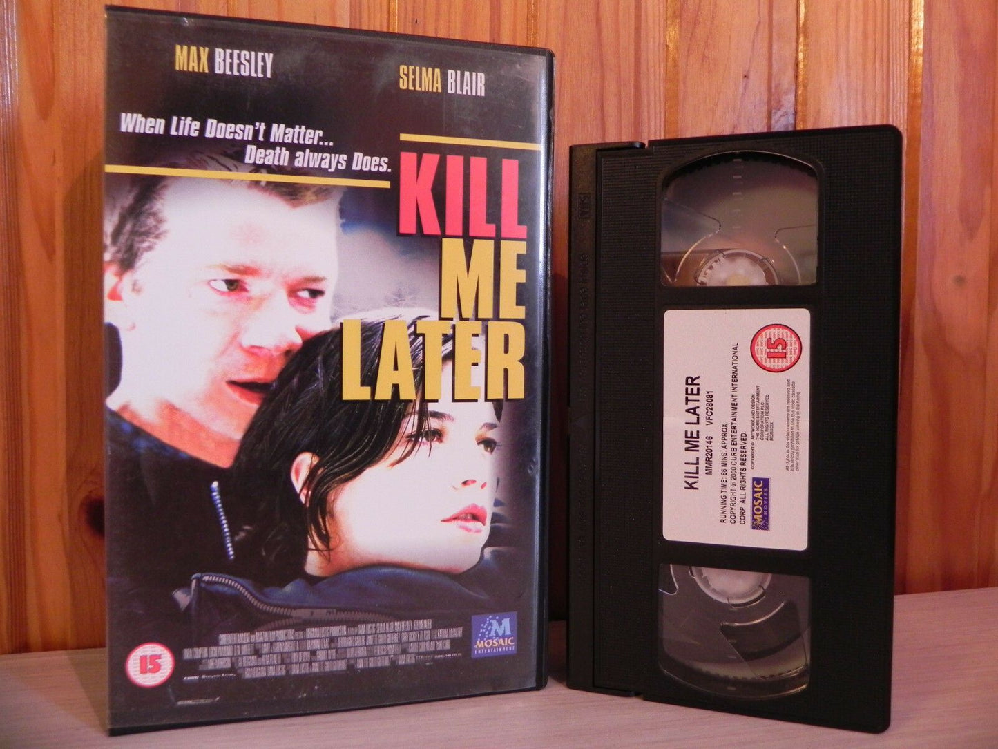 Kill Me later - Max Beesley - Selma Blair - Bank Heist - Ex-Rental - Mosaic VHS-