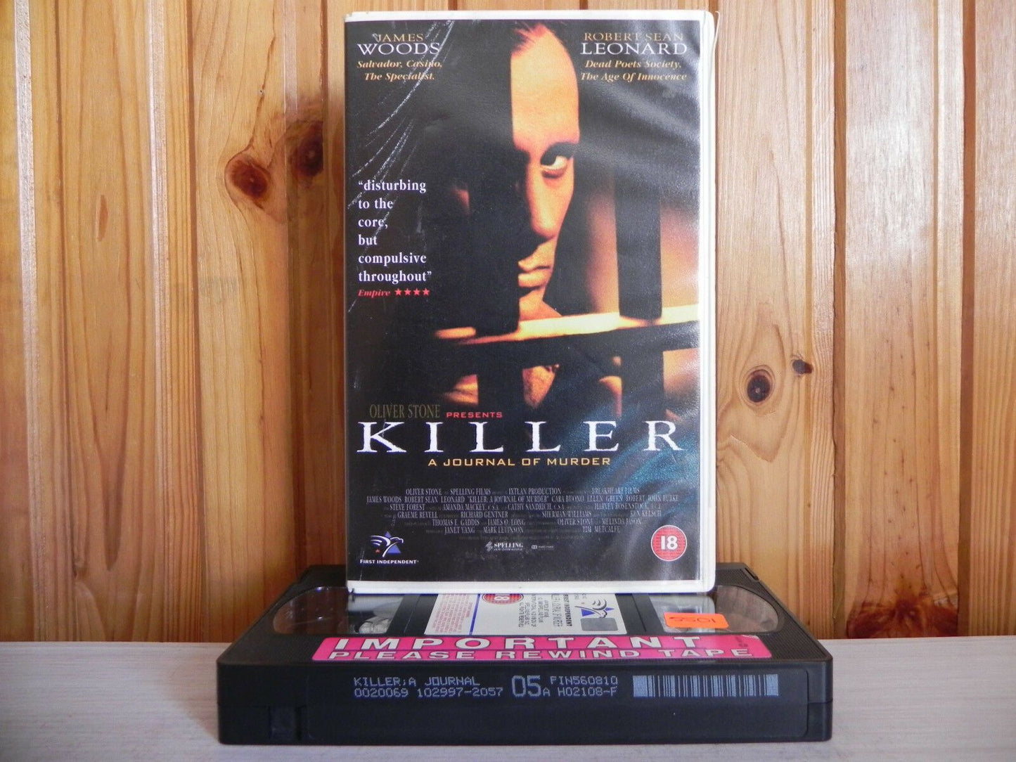 Killer; [Oliver Stone] Drama - Large Box [Rental] James Woods / Ellen Green - Pal VHS-