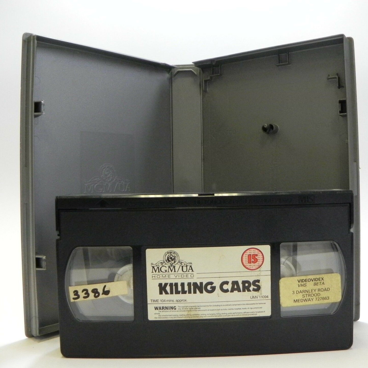 Killing Cars: MGM/UA (1985) - Large Box - Action - Jurgen Prochnow - Pal VHS-