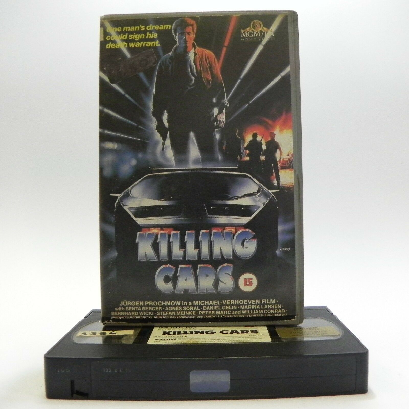 Killing Cars: MGM/UA (1985) - Large Box - Action - Jurgen Prochnow - Pal VHS-