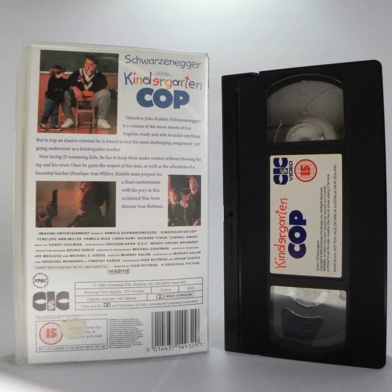 Kindergarten Cop: (1990) CIC Video - Comedy - Arnold Schwarzenegger - Pal VHS-