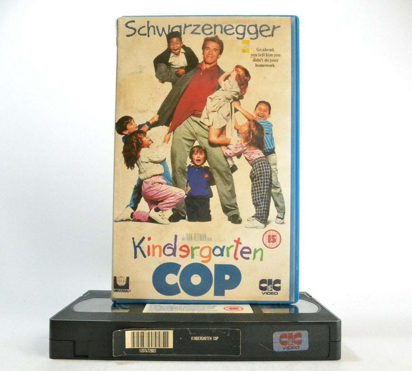 Kindergarten Cop: (1990) Comedy - Large Box - Arnie Back To Preschool - Pal VHS-