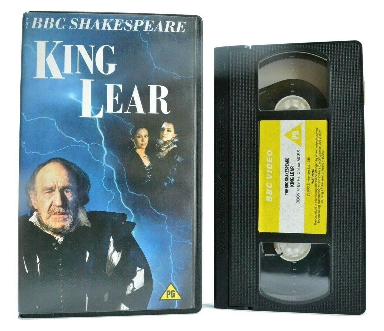 King Lear: By W.Shakespeare - Tragedy - Sir Michael Horden/John Shrapnel - VHS-