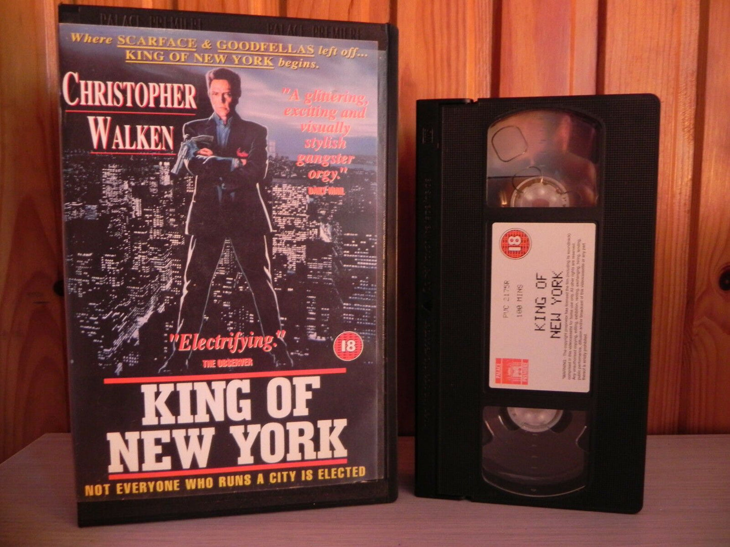 King Of New York - Christopher Walken - Palace Premiere - Ex-Rental - 2175 - VHS-