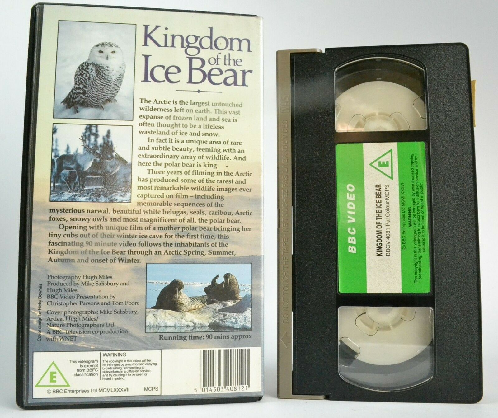 Kingdom Of The Ice Bear (BBC Video Special) - Arctic Wildlife - Polar Bear - VHS-