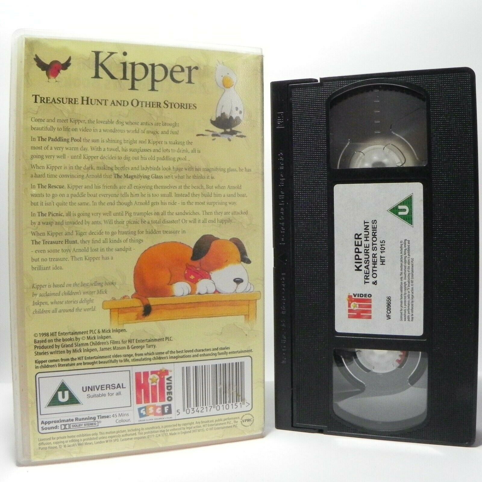 Kipper: Treasure Hunt - Classic Animation - Magic Adventures - Children's - VHS-