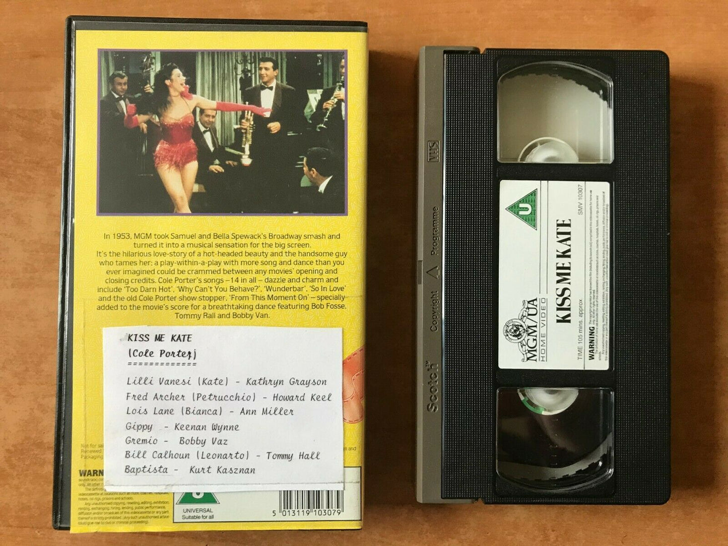 Kiss Me Kate (1953); [MGM/UA] Musical - Kathryn Grayson / Howard Keel - Pal VHS-