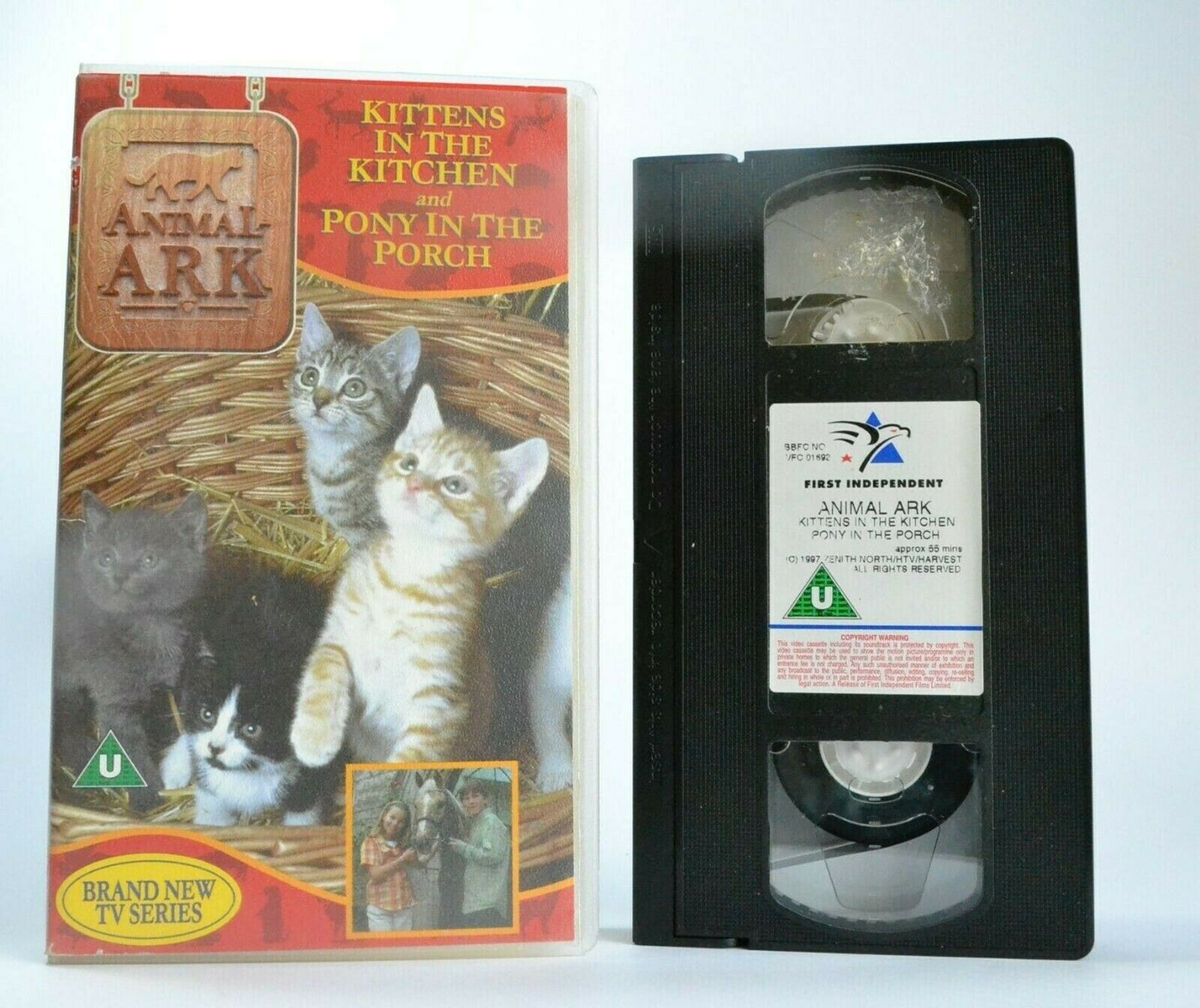 Kittens In The Kitchen/Pony In The Porch - Animal Ark - Children's - Pal VHS-