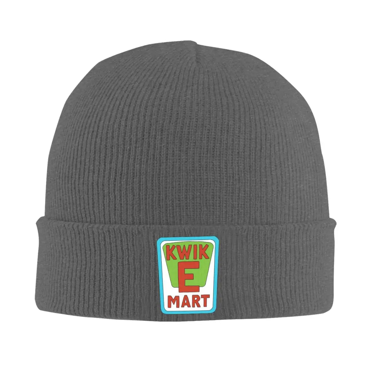 Kwik-E-Mart Simpsons Logo Warm Knitted Cap - Cozy Winter Beanie for Outdoor Use - Great Present for Dad or Husband-