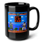 Life Is Not Fair Black Mug (15oz) - classic arcade machines-15oz-