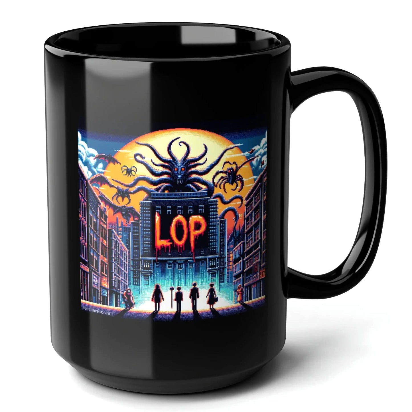 Lop Black Mug (15oz) - arcade classics-15oz-