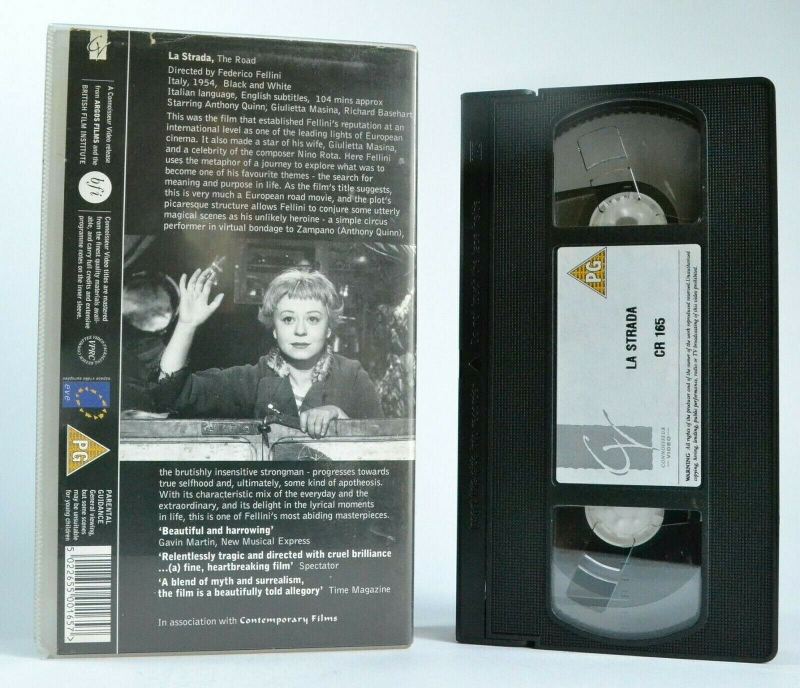 La Strada (1954): An Federico Fellini Film - Italian Drama - Anthony Quinn - VHS-