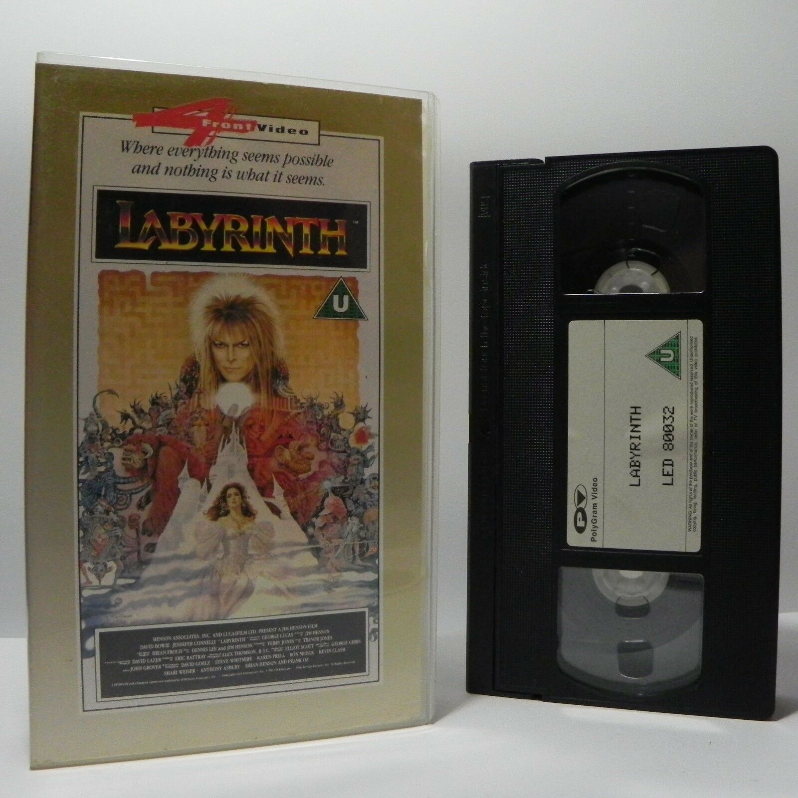 Labyrinth (1986): David Bowie / Jennifer Connelly - Musical Fantasy - Pal VHS-