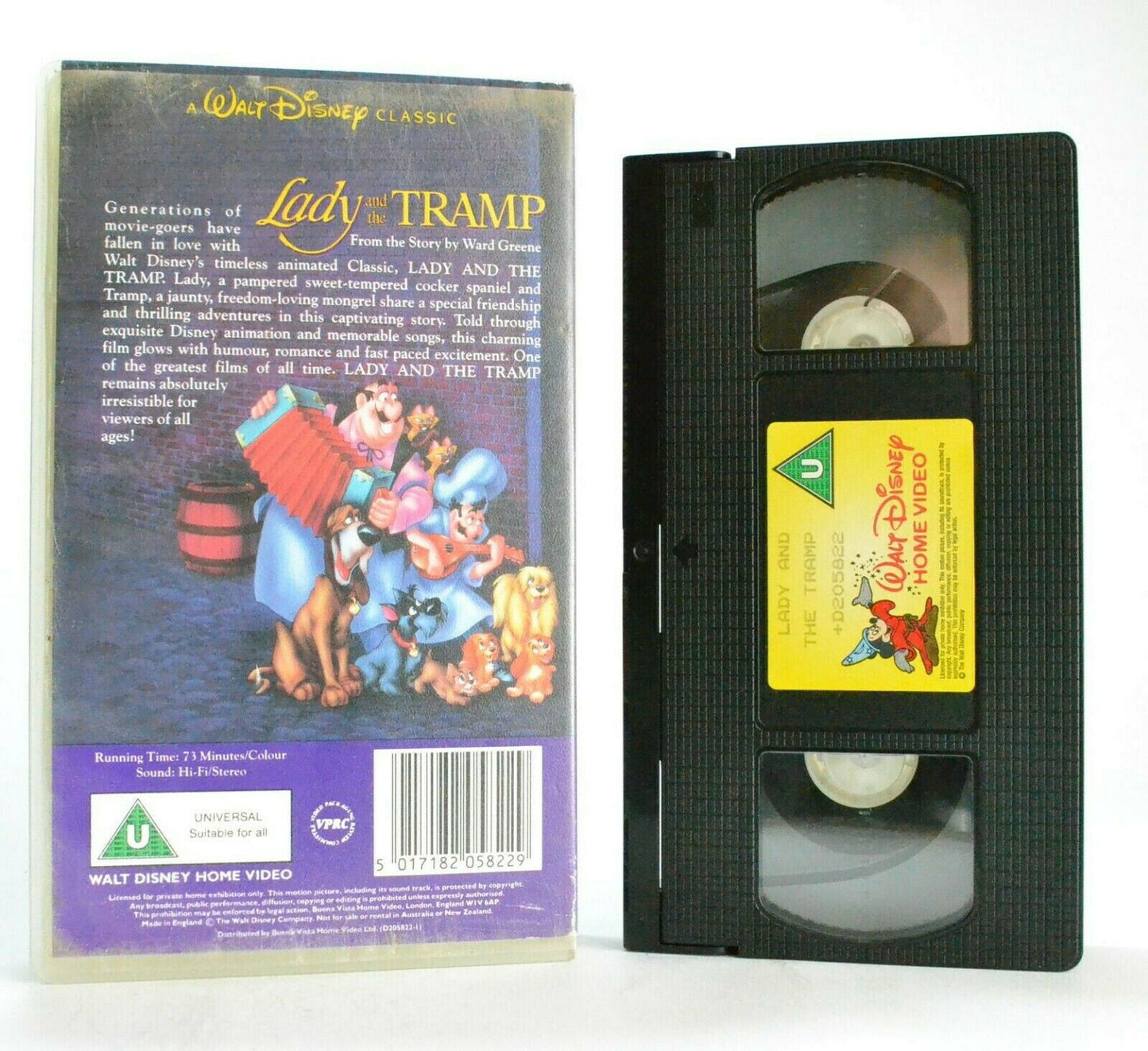 Lady And The Tramp (1955): Digitally Mastered - Walt Disney - Children's - VHS-