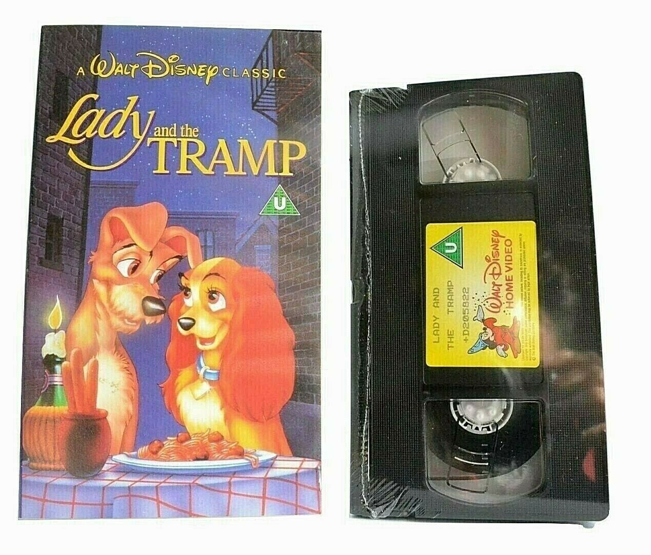 Lady And The Tramp -<Brand New Sealed>- Walt Disney - Animated - Kids - Pal VHS-