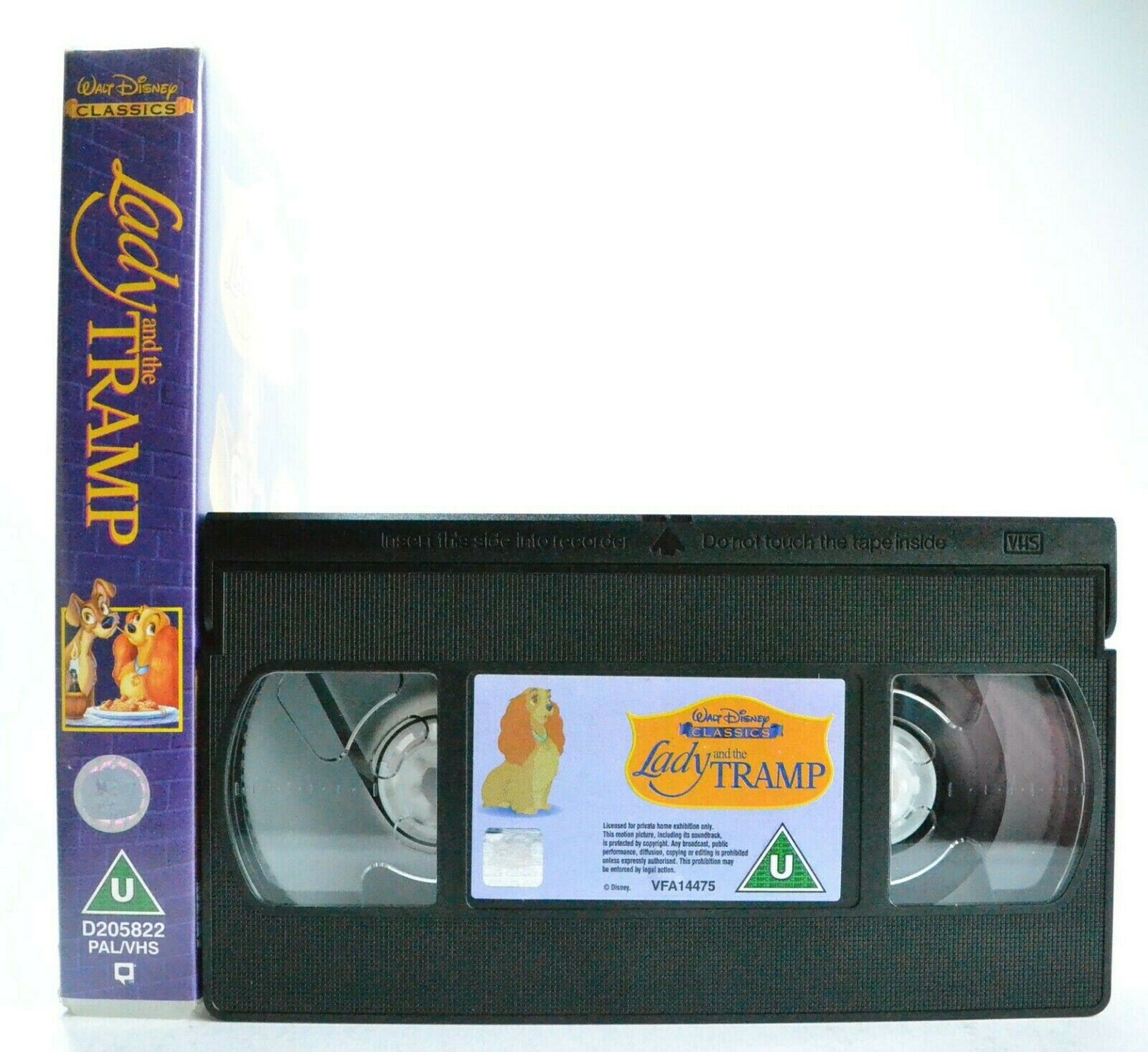 Lady And The Tramp: Digitally Mastered - Walt Disney Classic - Children's - VHS-