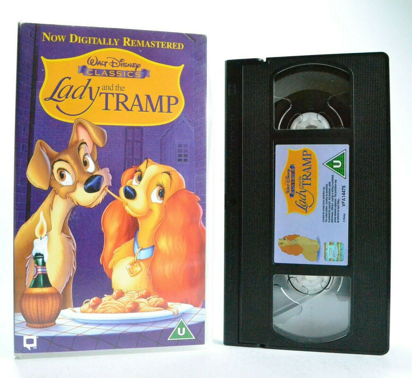 Lady And The Tramp: Digitally Mastered - Walt Disney Classic - Children's - VHS-