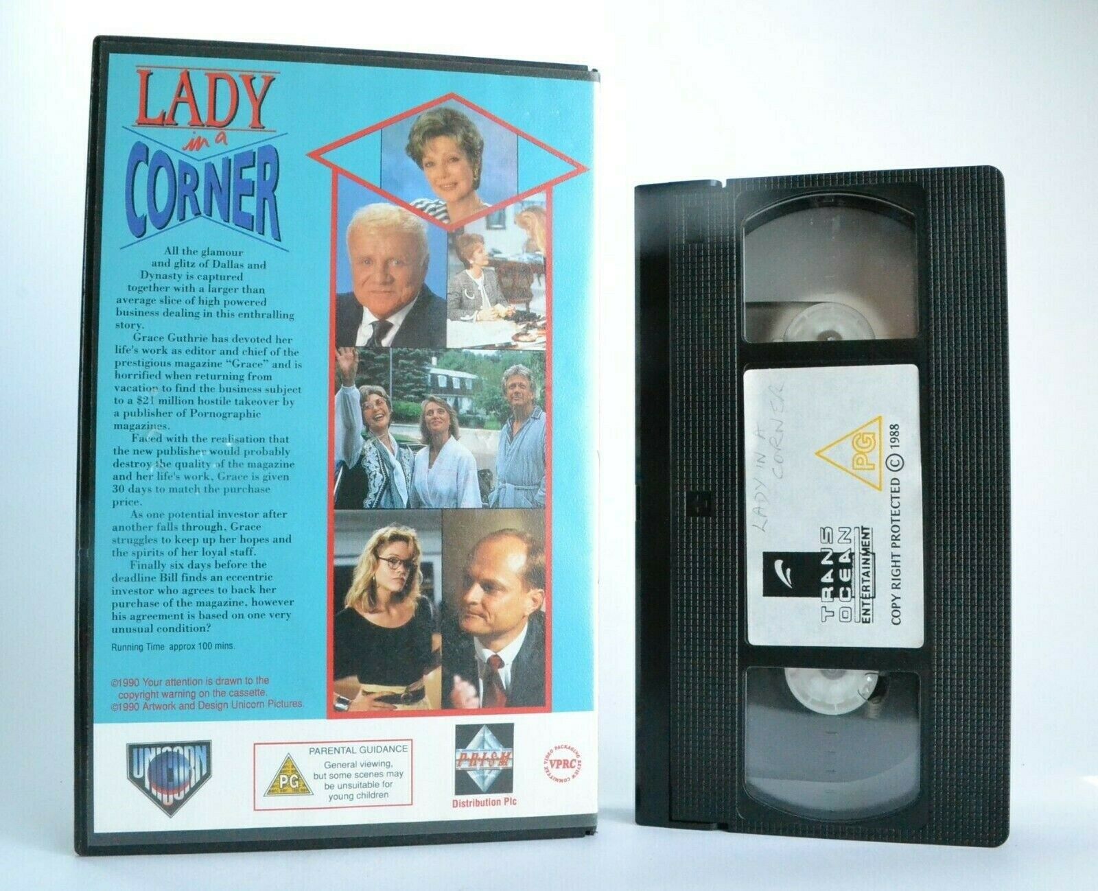 Lady In A Corner: (1989) TV Movie - Drama - Large Box - Lindsay Frost - Pal VHS-