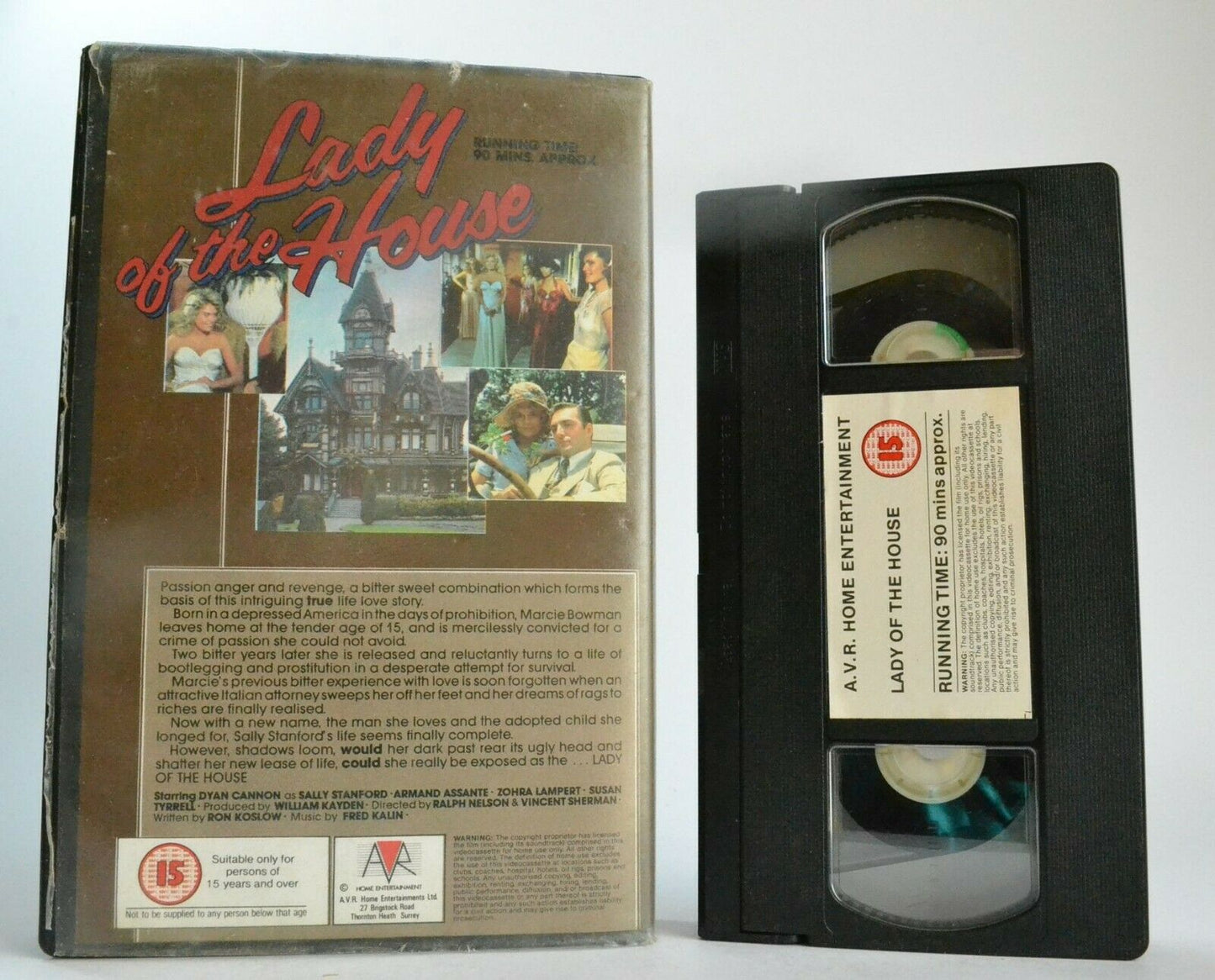 Lady Of The House (A.V.R.): (1978) TV Drama - Large Box - Dyan Cannon - Pal VHS-