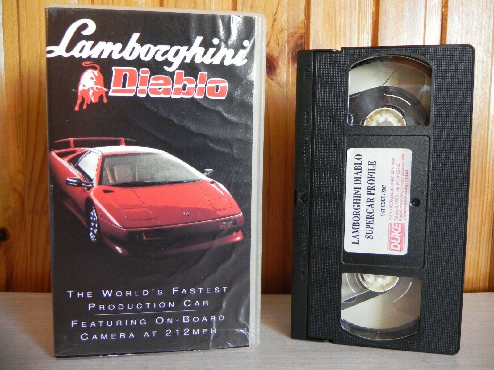 Lamborghini Diablo - The World's Fastest Production Car - On-Board Camera - VHS-