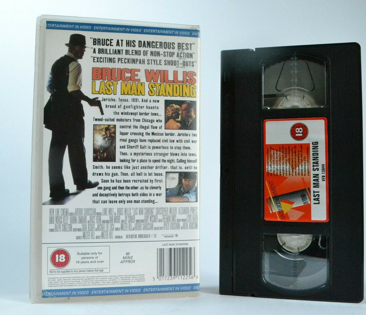 Last Man Standing: Gangster Action Film - Prohibition-Era Texas - B.Willis - VHS-