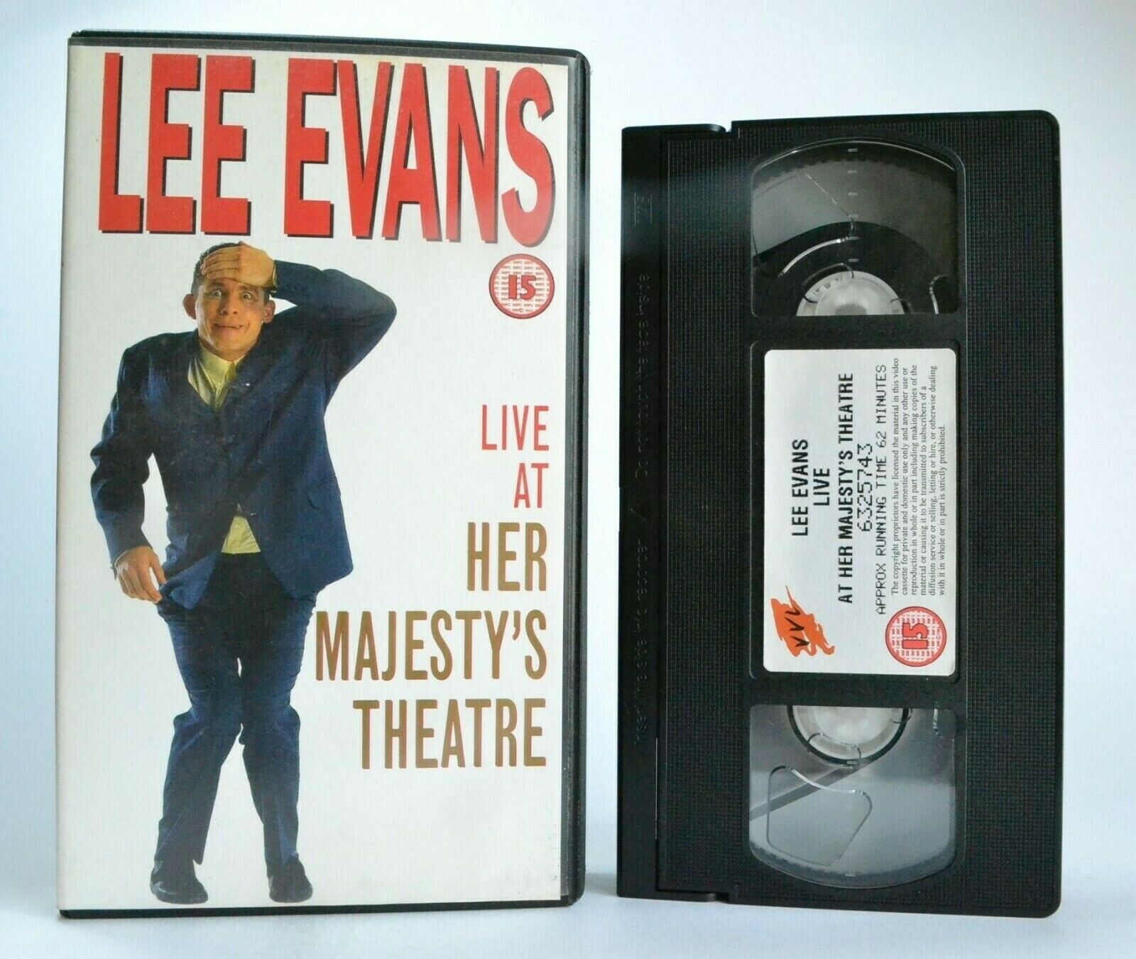 Lee Evans: Live At Her Majesty's Theatre - London - Comedy Performer - Pal VHS-