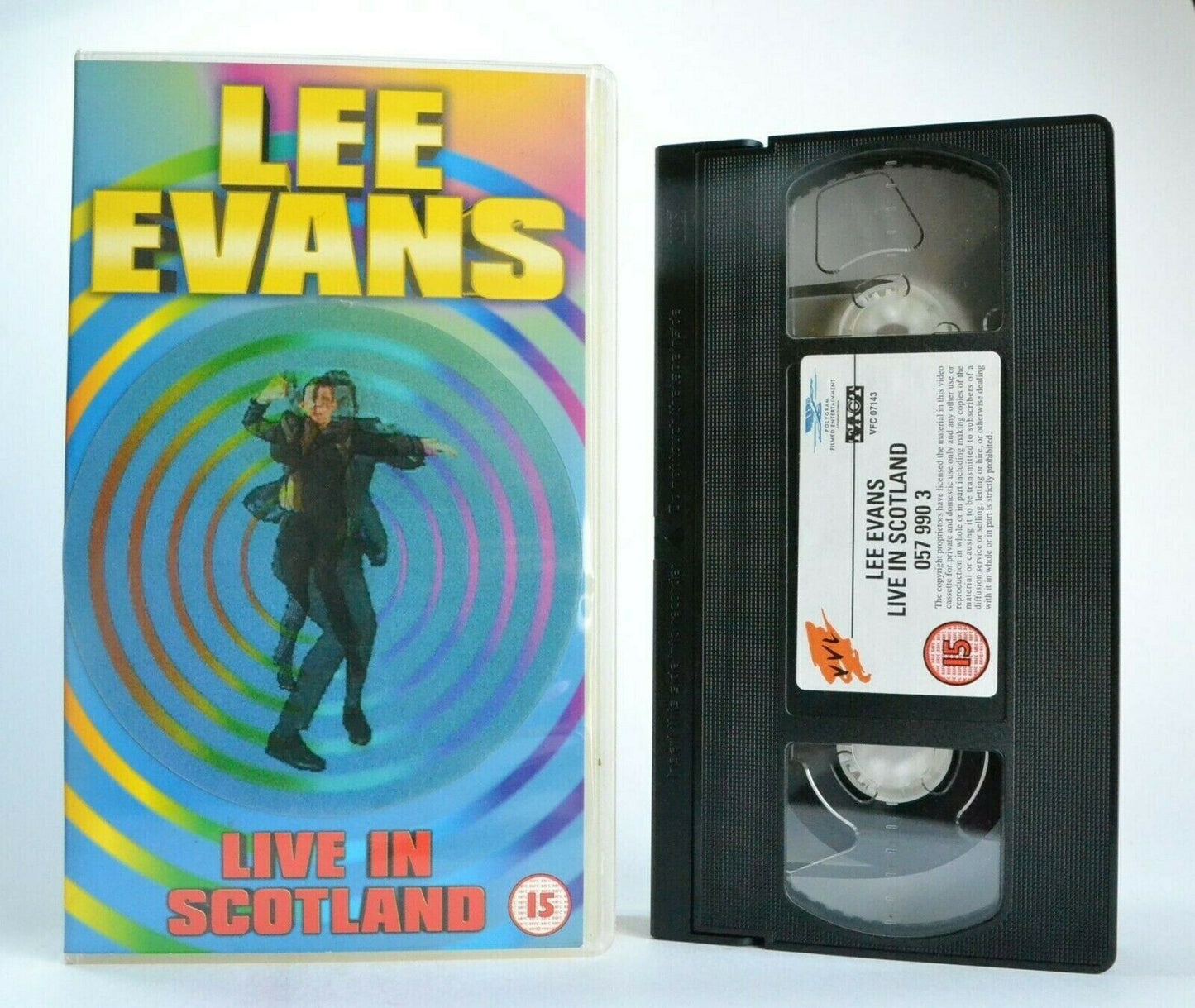 Lee Evans: Live In Scotland - Edinburgh Playhouse - Physical Comedy - Pal VHS-