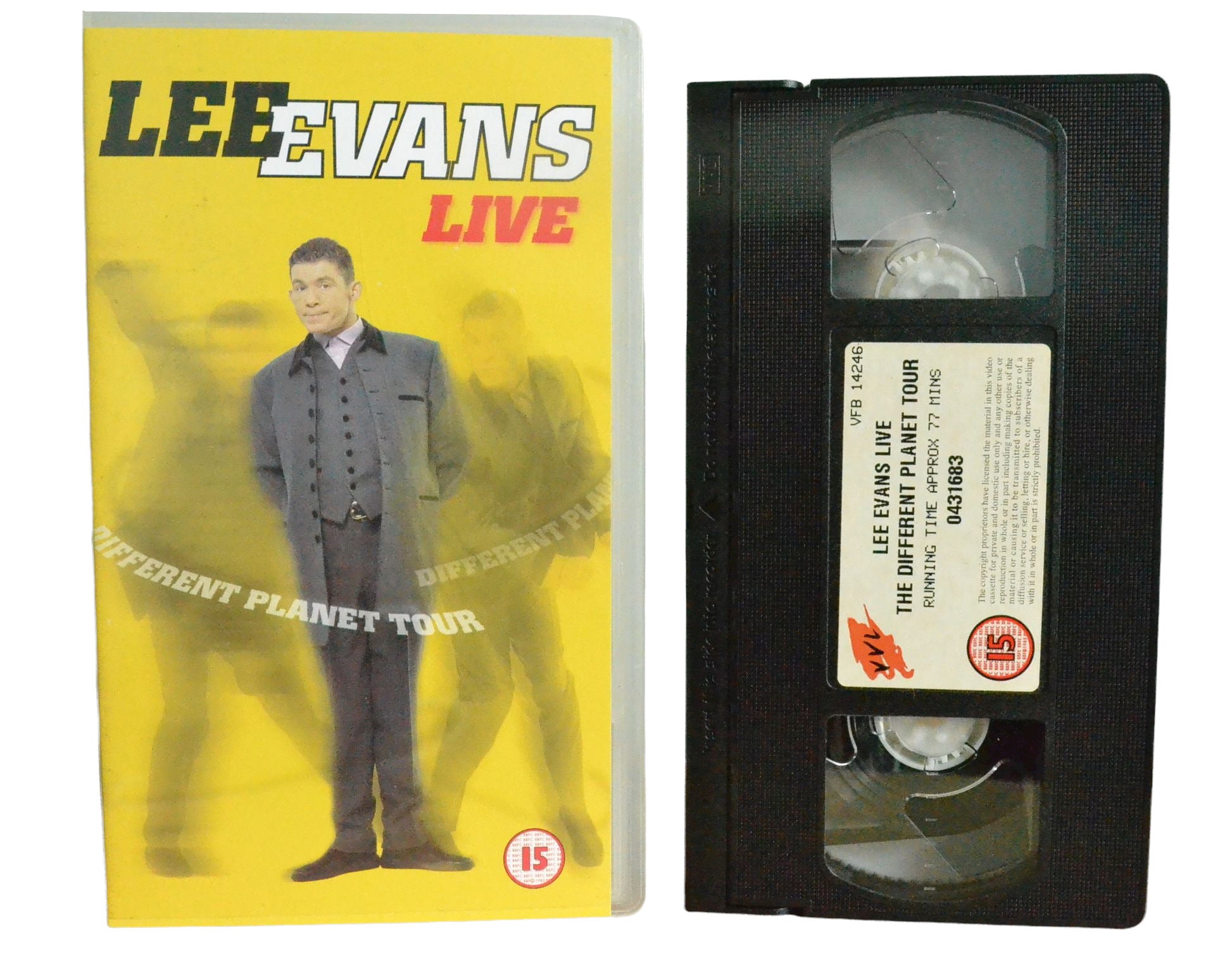 Lee Evans Live - The Different Planet Tour - Lee Evans - VVL - Comedy - Pal VHS-