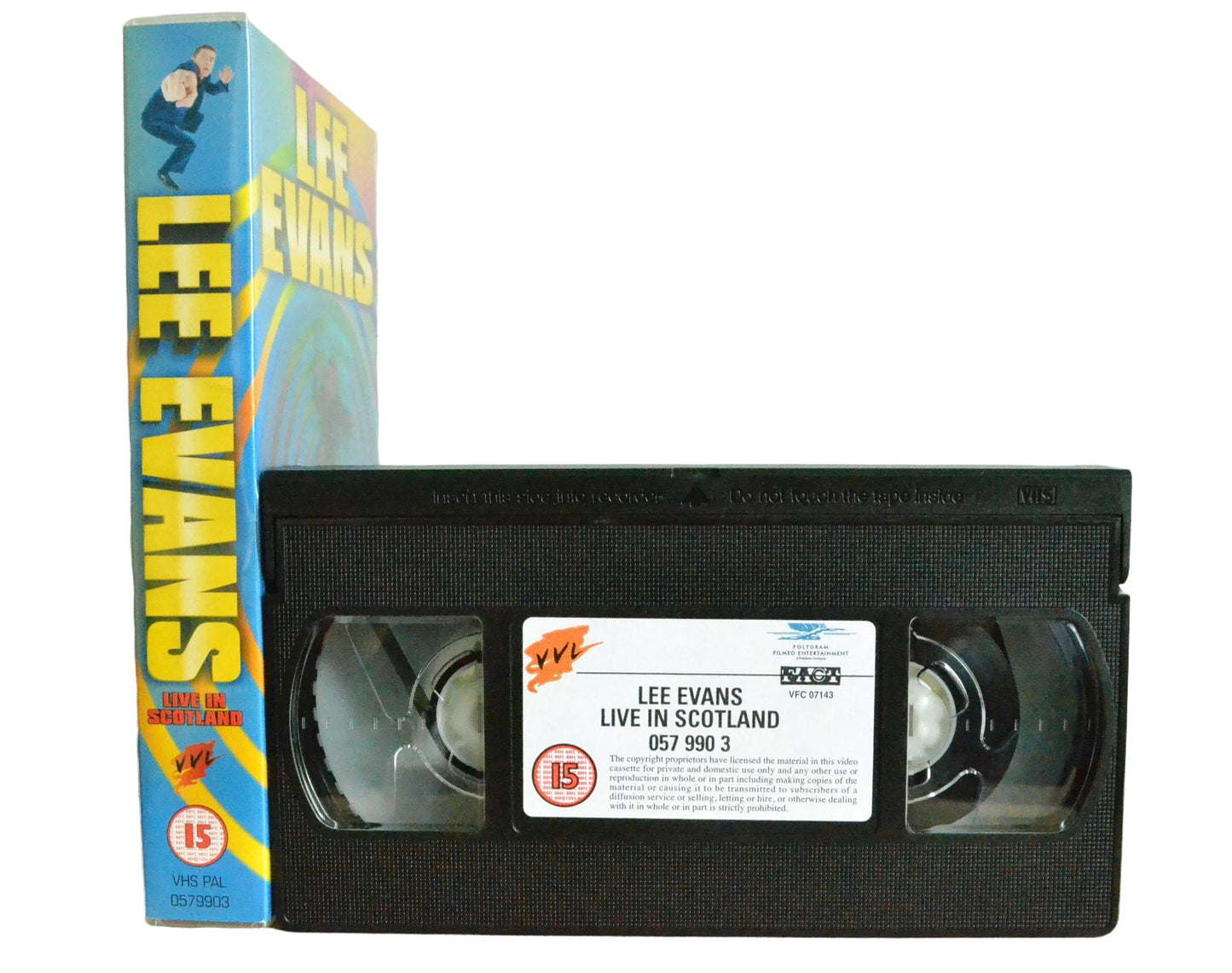 Lee Evans - Live in Scotland - Lee Evans - VVL - Comedy - Pal VHS-