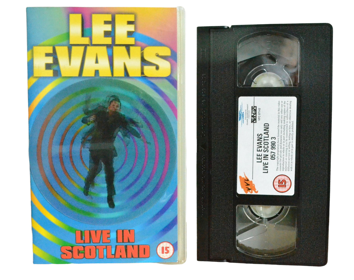 Lee Evans - Live in Scotland - Lee Evans - VVL - Comedy - Pal VHS-