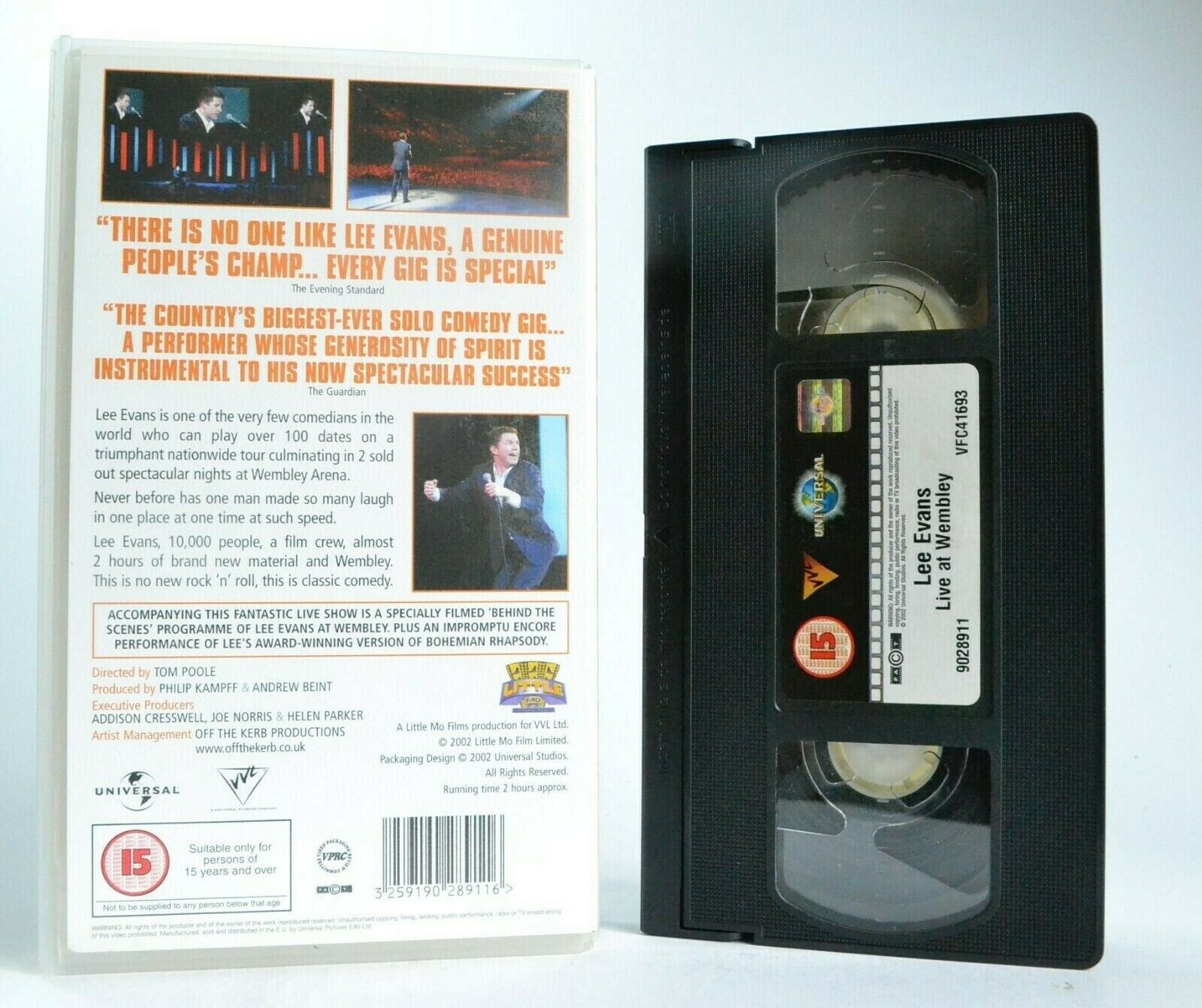 Lee Evans: Wired & Wonderful - Live At Wembley/London - Physical Comedy - VHS-