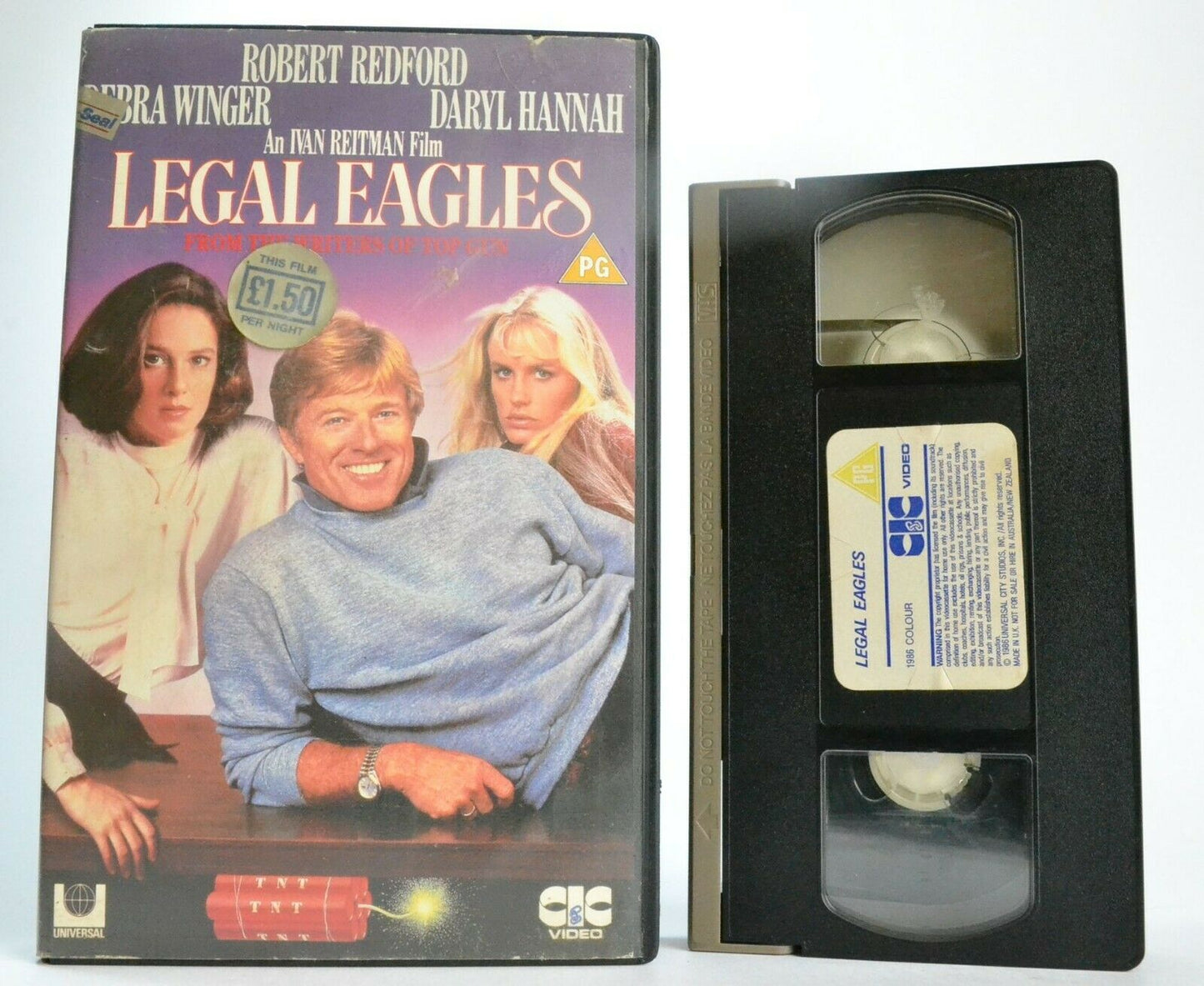 Legal Eagles (1986): New York Attorney Hassle - Large Box - Robert Redford - VHS-