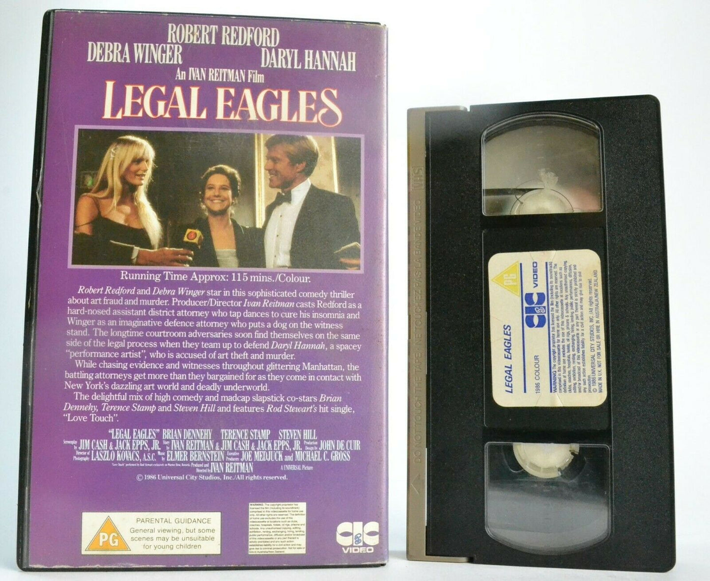 Legal Eagles (1986): New York Attorney Hassle - Large Box - Robert Redford - VHS-