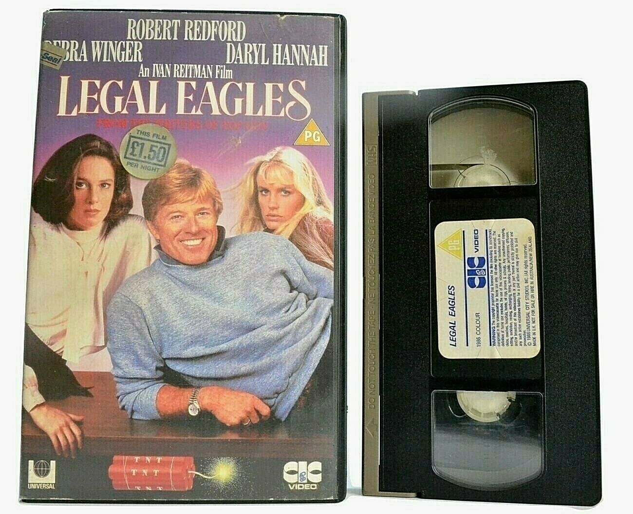 Legal Eagles (1986): New York Attorney Hassle - Large Box - Robert Redford - VHS-