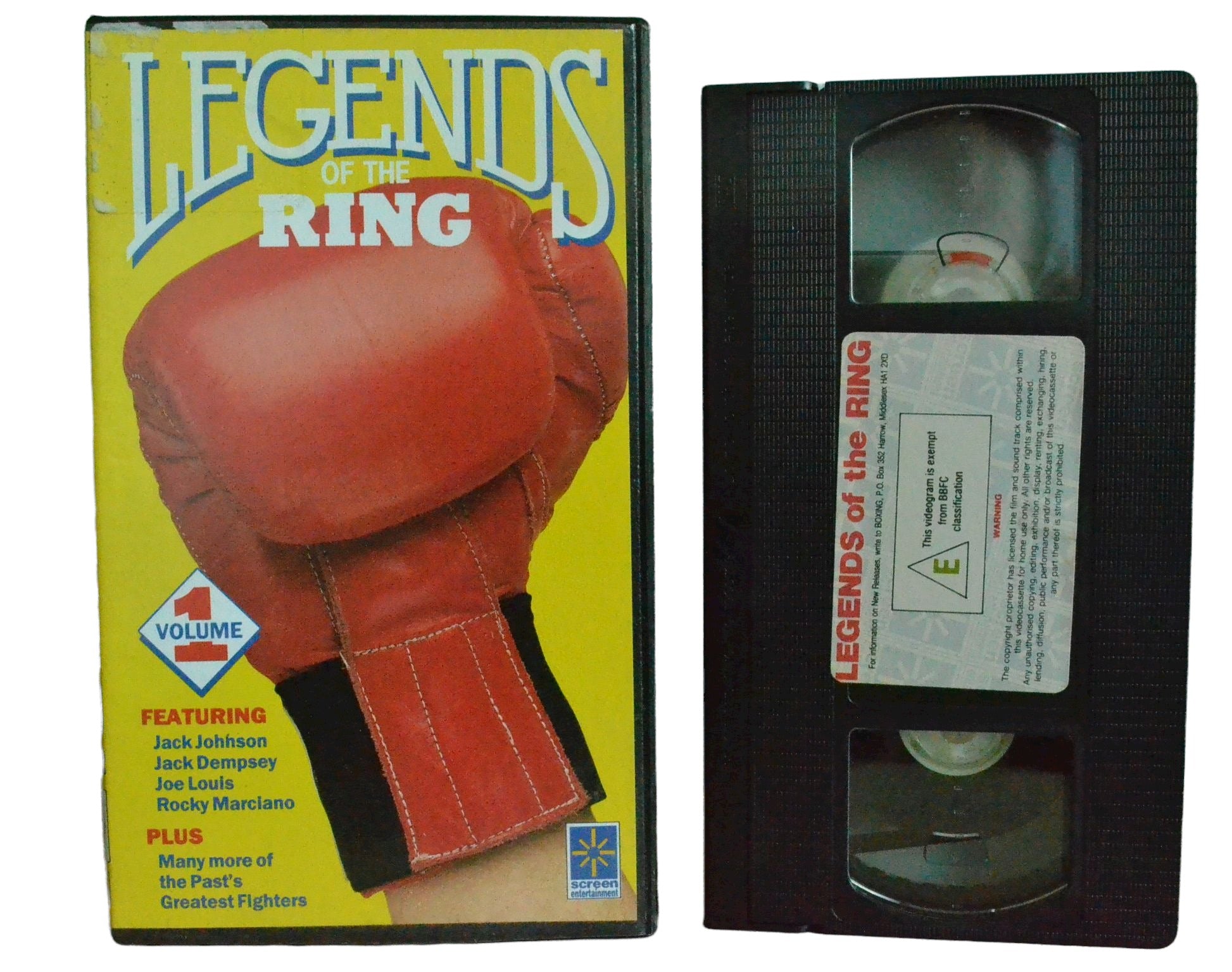 Legends Of The Ring - Volume 1 - Jack Johnson - CBS Distribution - Boxing - Pal VHS-