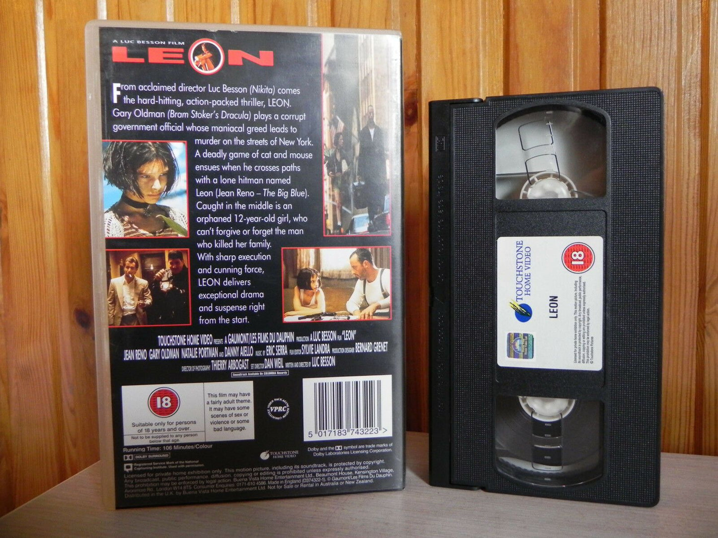 Leon (1994): Crime Action Thriller [Big Box] Jean Reno / Natalie Portman - VHS-