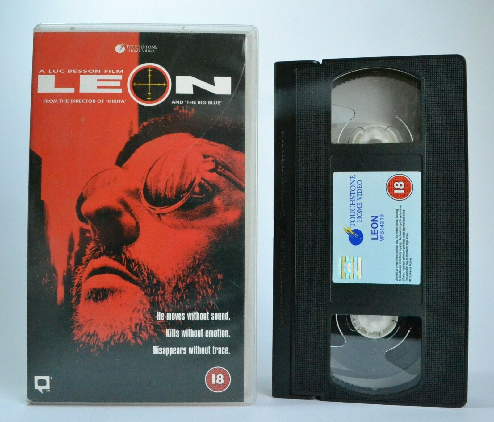 Leon (1994): Jean Reno Vs. Gary Oldman - English/French Action Thriller - VHS-