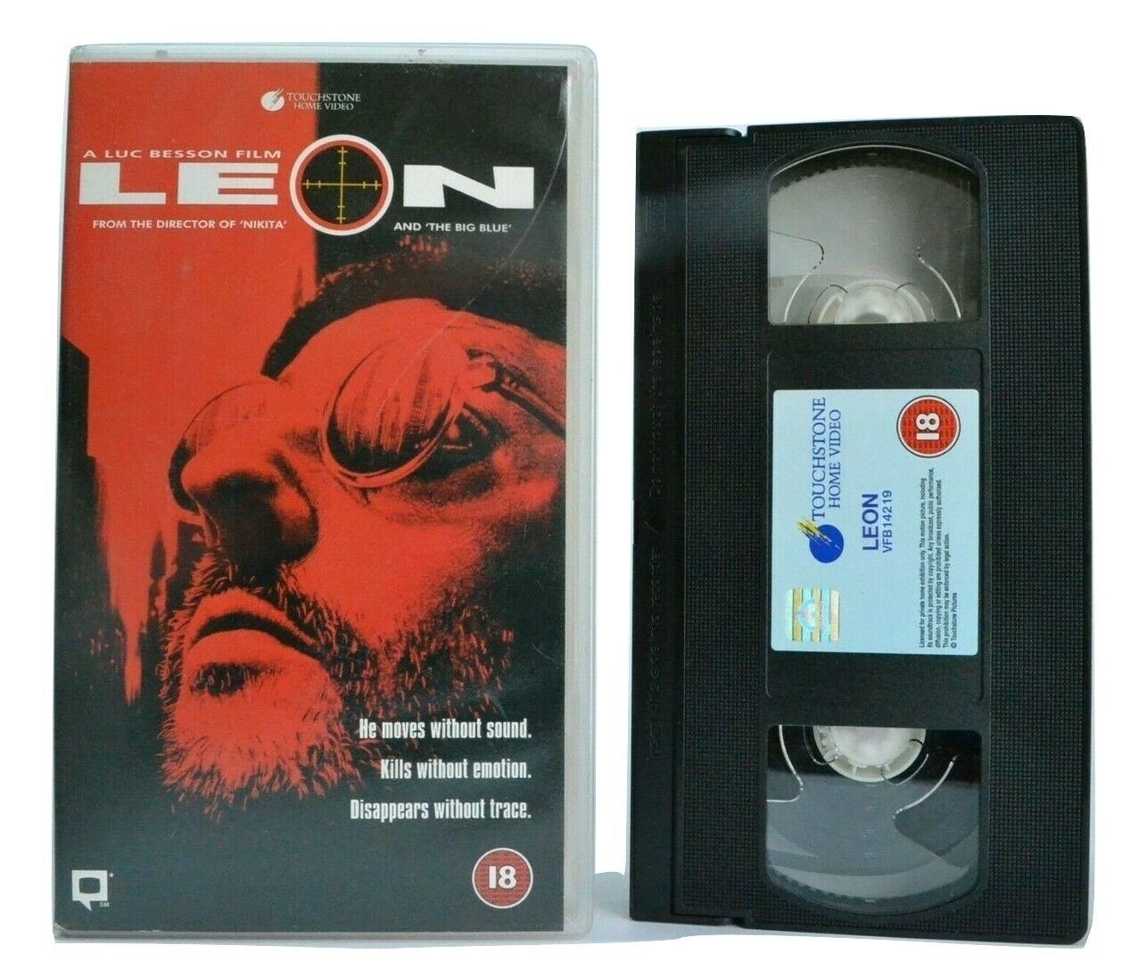 Leon (1994): Jean Reno Vs. Gary Oldman - English/French Action Thriller - VHS-